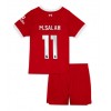 Echipament fotbal Liverpool Mohamed Salah #11 Tricou Acasa 2023-24 pentru copii maneca scurta (+ Pantaloni scurti)